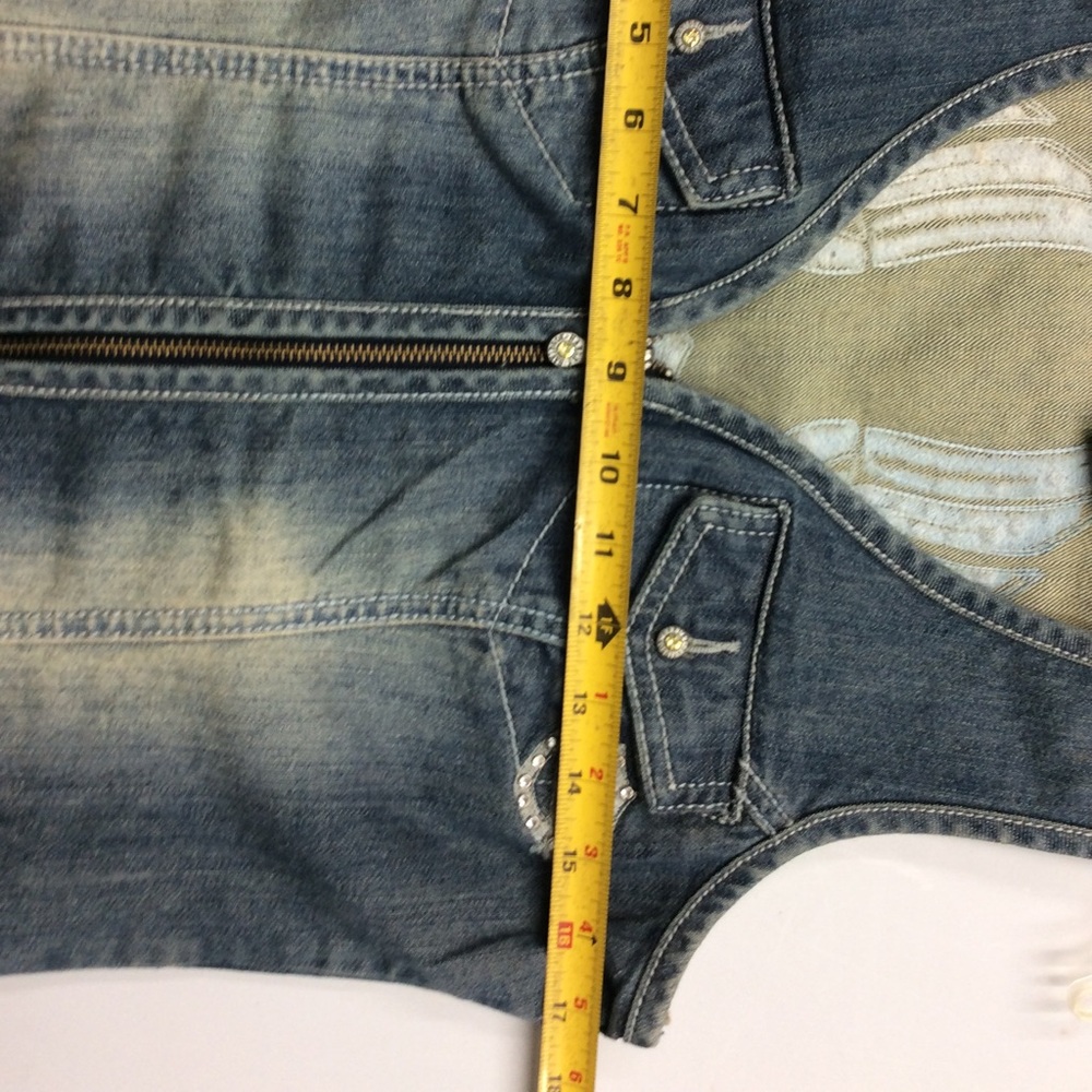 Harley Davidson Medium Denim Vest - Picture 16 of 16